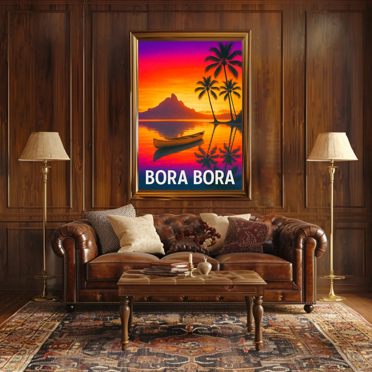 Bora Bora Sunset Poster