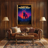The Enigmatic Maned Wolf Poster