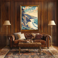 Big Sur Scenic Art Travel Poster