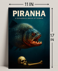 Piranha A Dangerous Breed of Terror Poster PosterGoat
