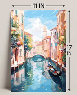 Venetian Canal Serenity Poster