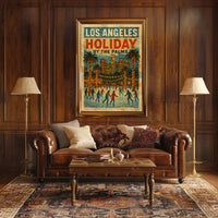 Los Angeles Holiday By The Palms Poster