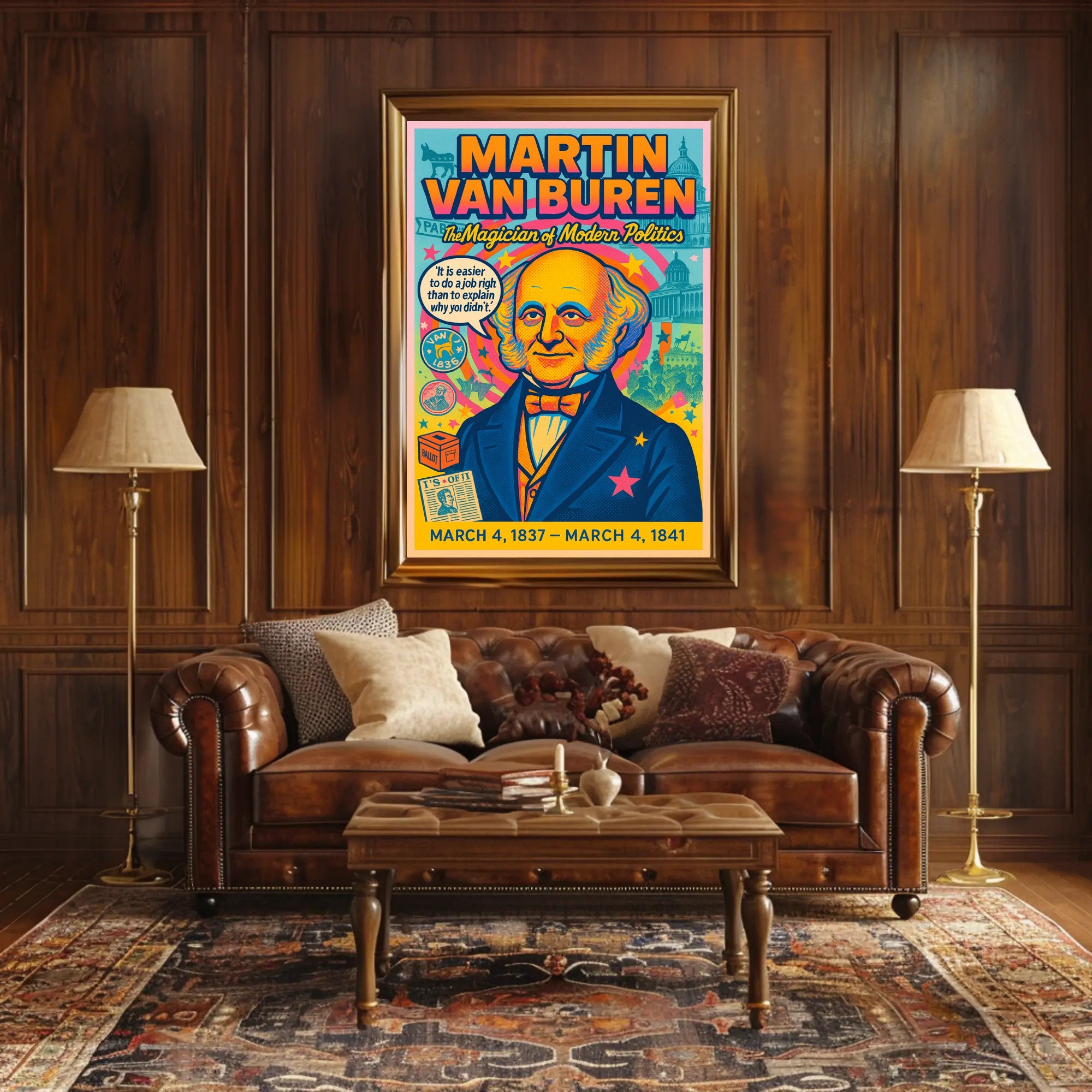 Martin Van Buren The Magician of Modern Politics Poster PosterGoat