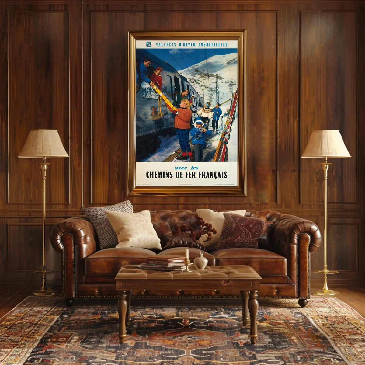 Sunny Winter Holidays With French Poster