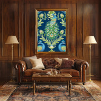 Majestic Peacock Elegance William Morris Art Poster