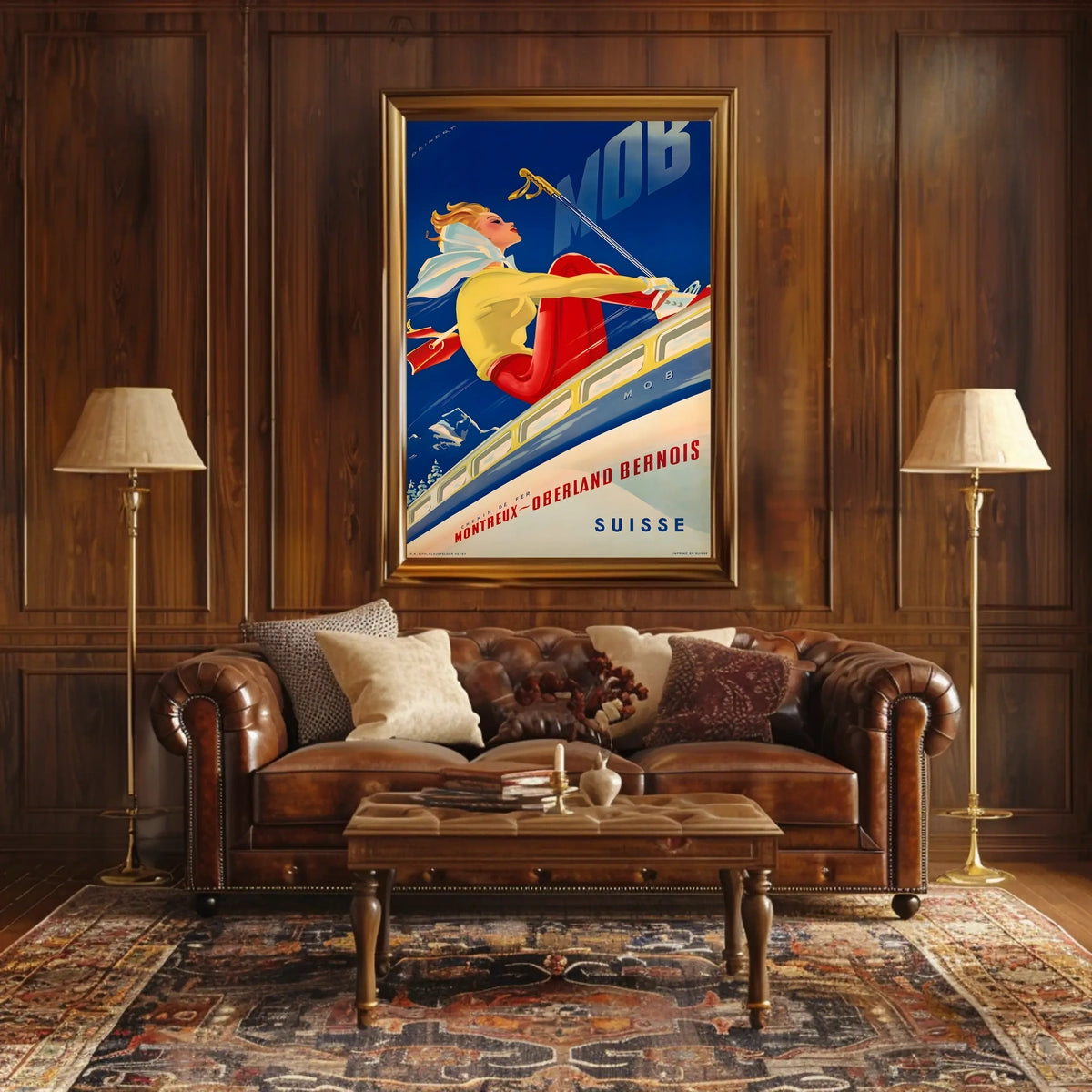 Montreux-Oberland Bernois Railway Poster