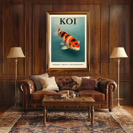 Koi Tranquil Aquatic Environments Poster