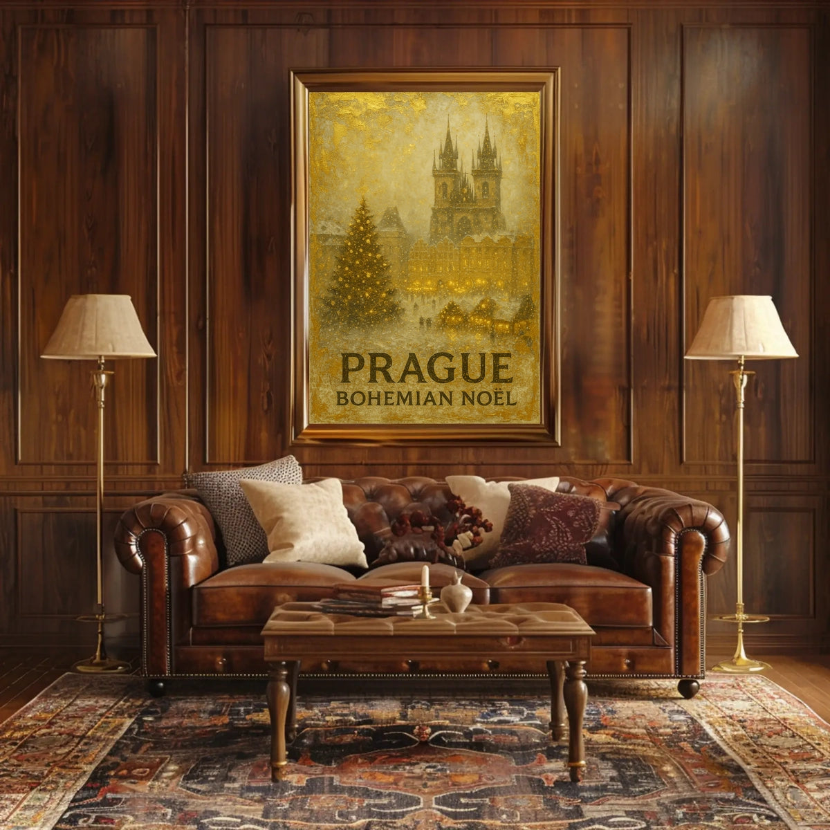 Prague Bohemian Noël Poster