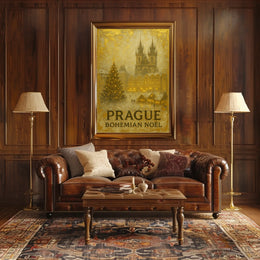 Prague Bohemian Noël Poster