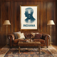 Indiana Silhouette Poster