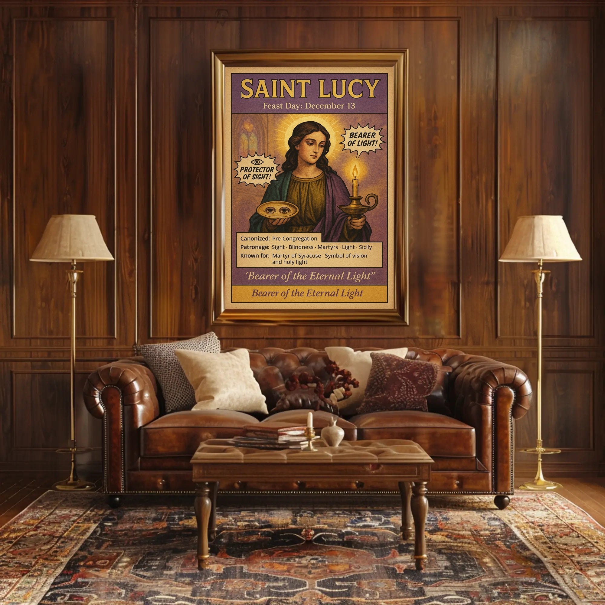 Saint Lucy  Bearer of Light Poster