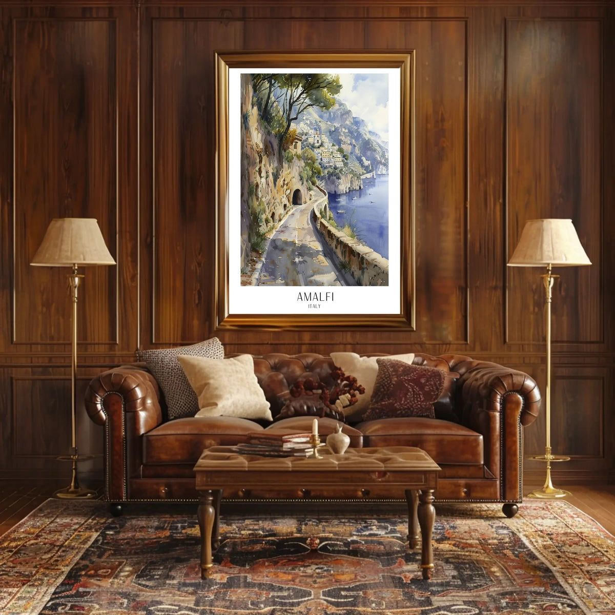 Amalfi Coast Scenic View Poster