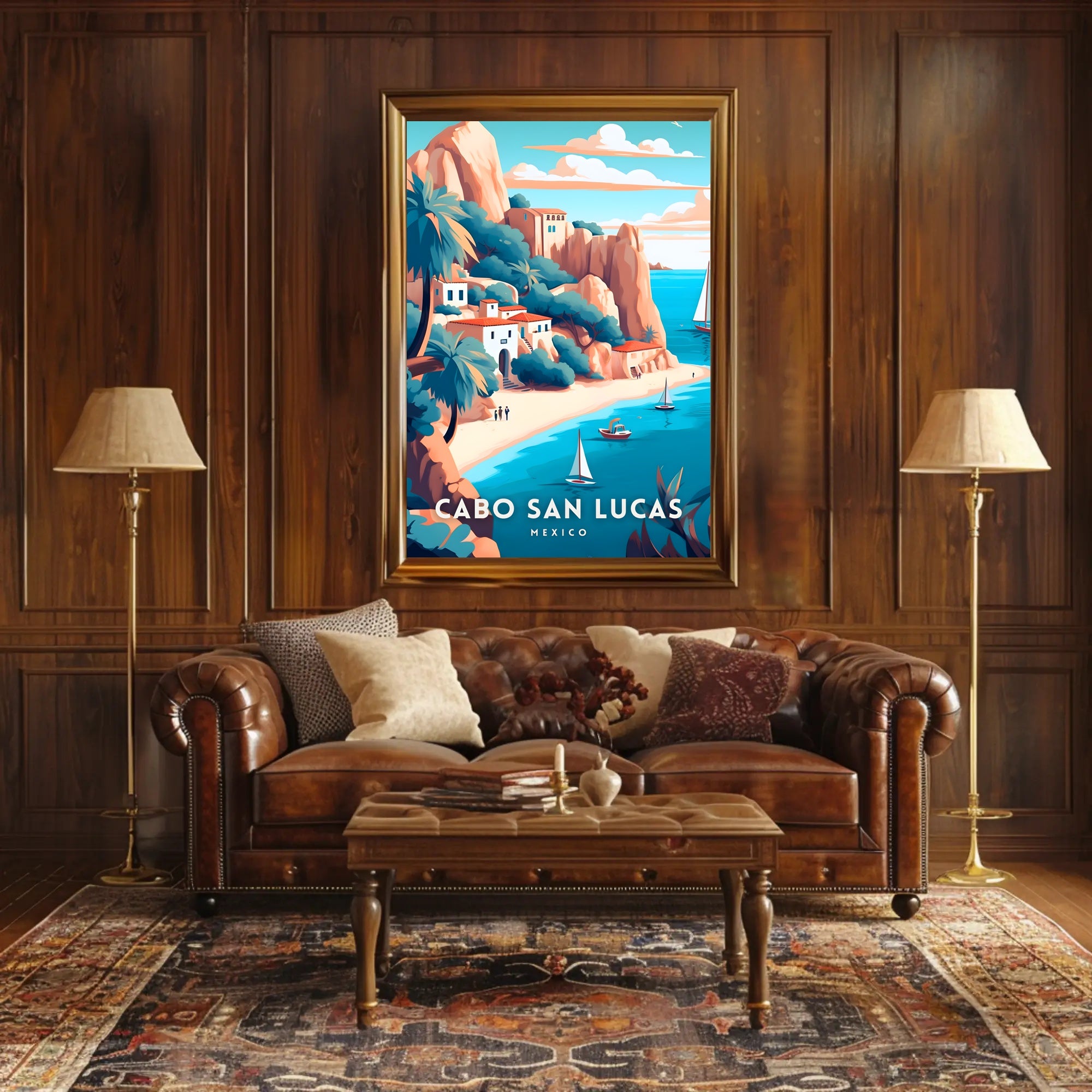 Cabo San Lucas Tranquil Seaside View Travel Poster