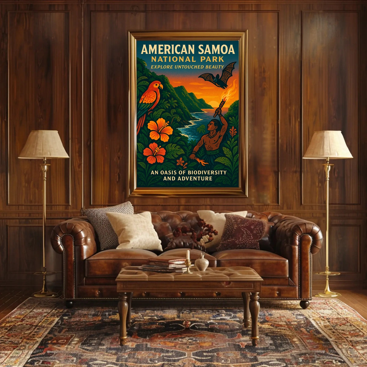 American Samoa Adventure National Park Poster