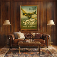 AT-17 Bobcat in Flight WWII Poster