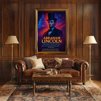Abraham Lincoln Patriotic Historical or Presidential Poster PosterGoat