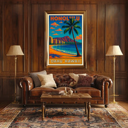 Honolulu Oahu, Hawaii Poster