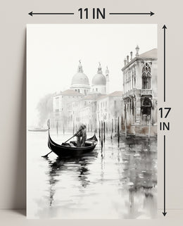 Gondola In Venice A Serene Journey Poster