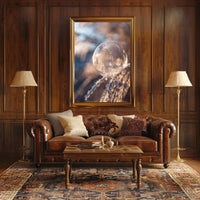 Frozen Bubble Sunrise: Abstract or Artistic Poster