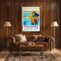 Penzance In The Cornish Riviera Poster