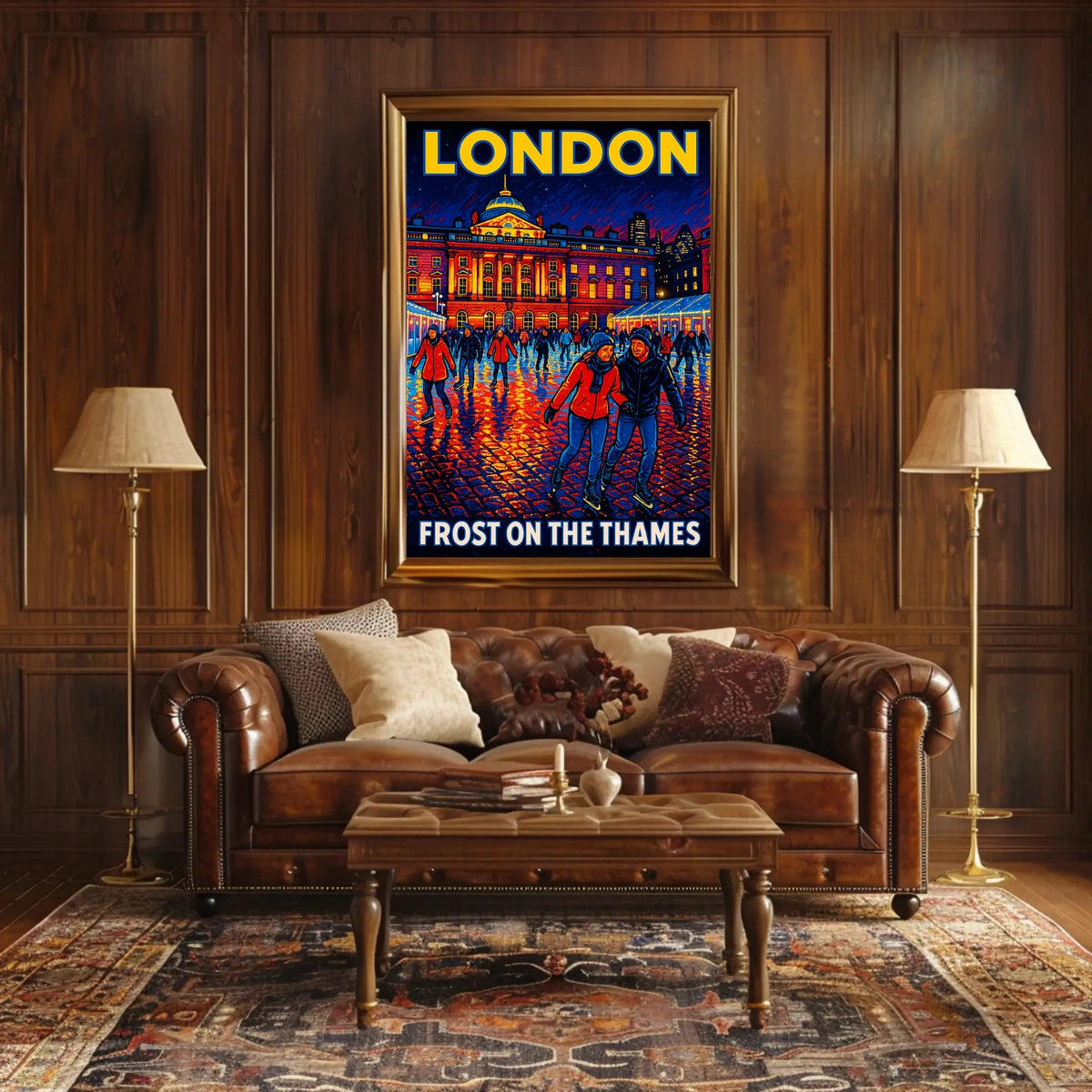 Frost On The Thames Poster