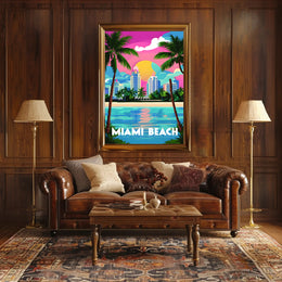 Miami Beach Vibes Poster