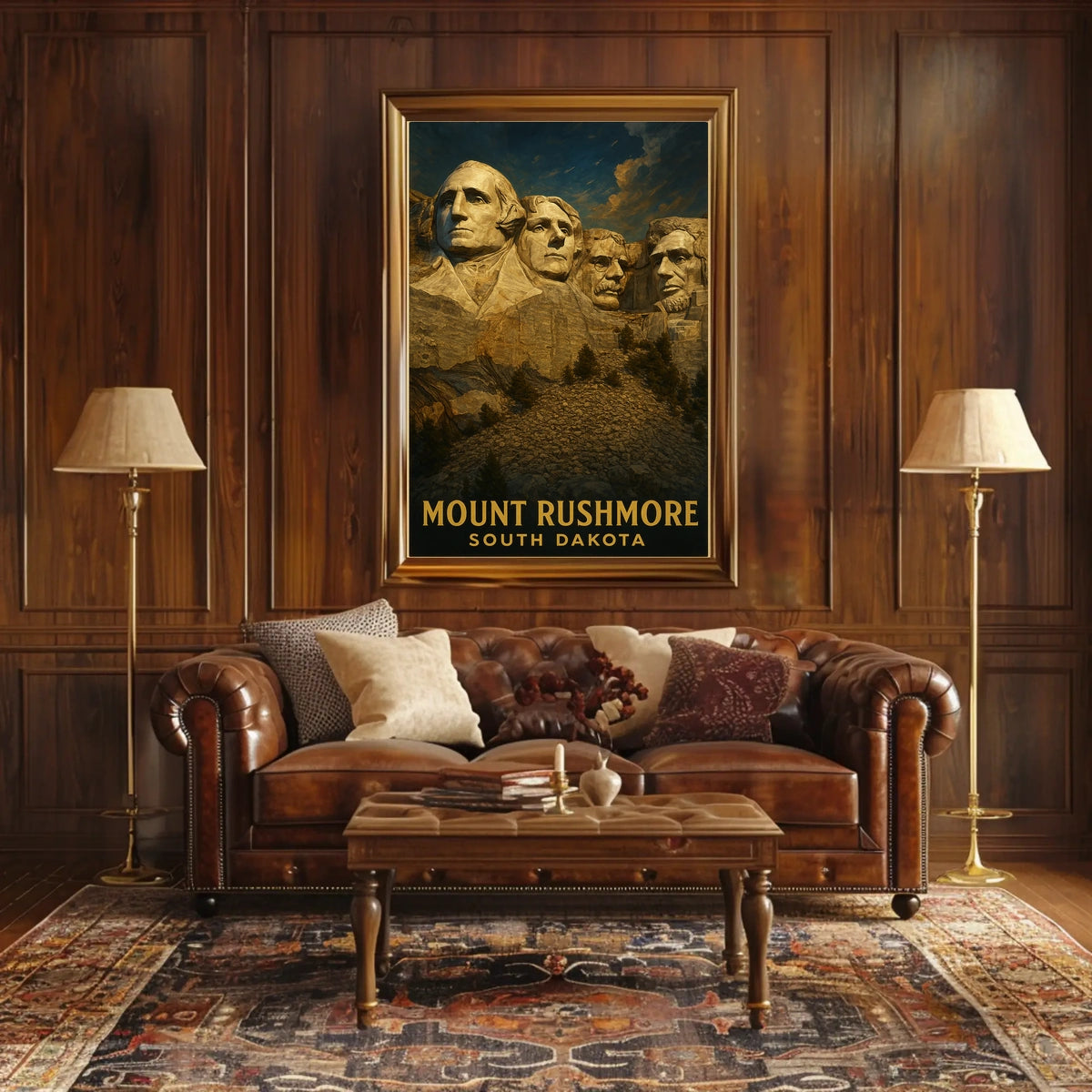 Mount Rushmore Iconic Monument Poster