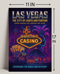 Las Vegas - The City of Lights and Fortune Poster PosterGoat