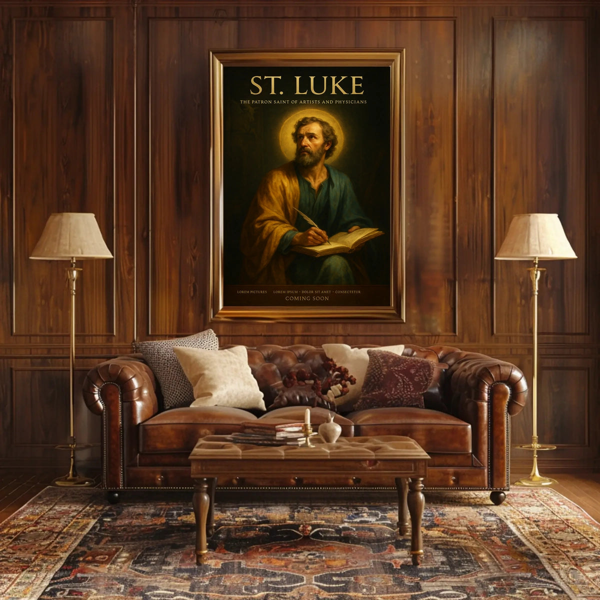 St. Luke The Patron Saint of Artists and Physicians Poster