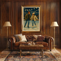 Winter Skating Delight Poster