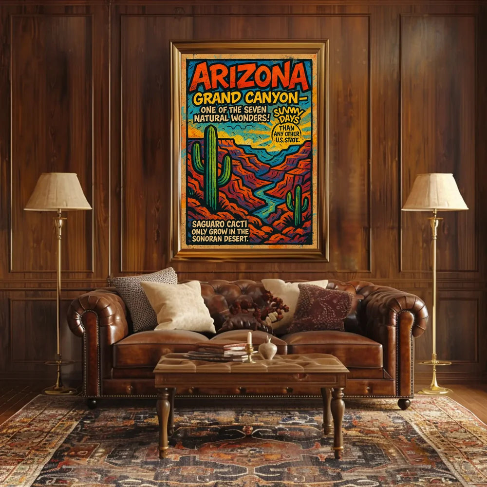Grand Canyon Natural Wonders Travel Poster