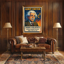 Albert Einstein Theory Of Relativity Poster