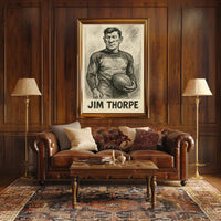 Jim Thorpe Athletic Icon Poster