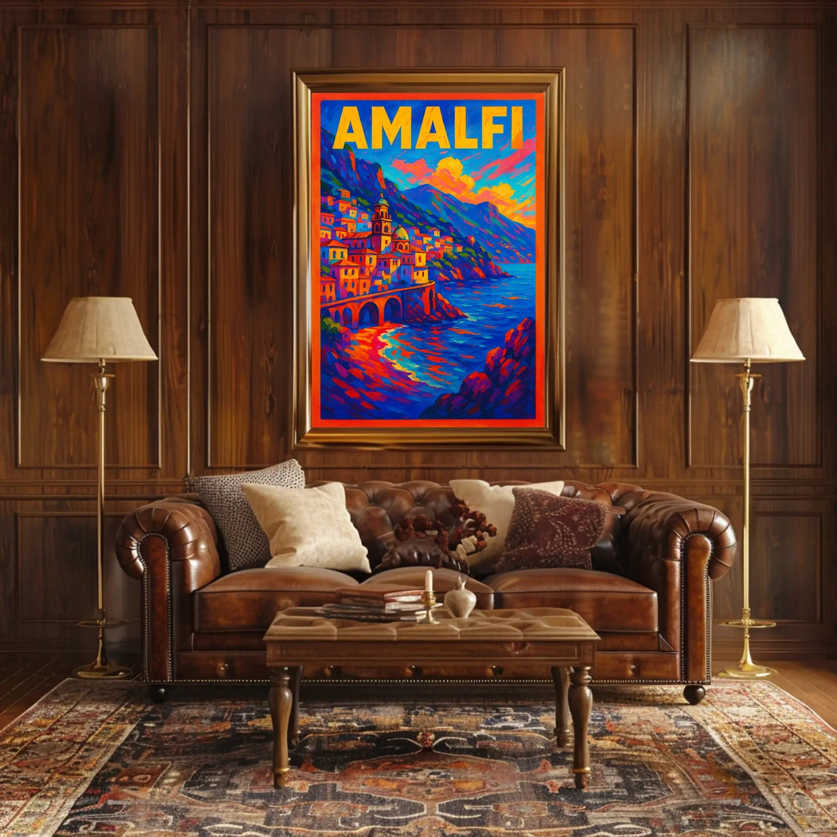Amalfi Coast Vibrant Seaside Escape Poster