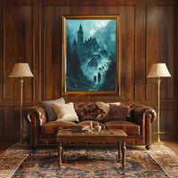 Haunting Misty Landscape Gothic Fantasy Art Poster PosterGoat