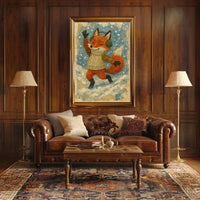 Winter Fox Delight Poster