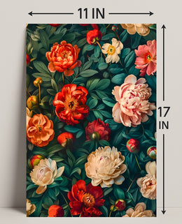 Lush Floral Elegance Art Print - Abstract or Artistic Poster