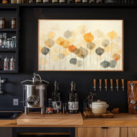 Autumn Leaves Abstraction Poster