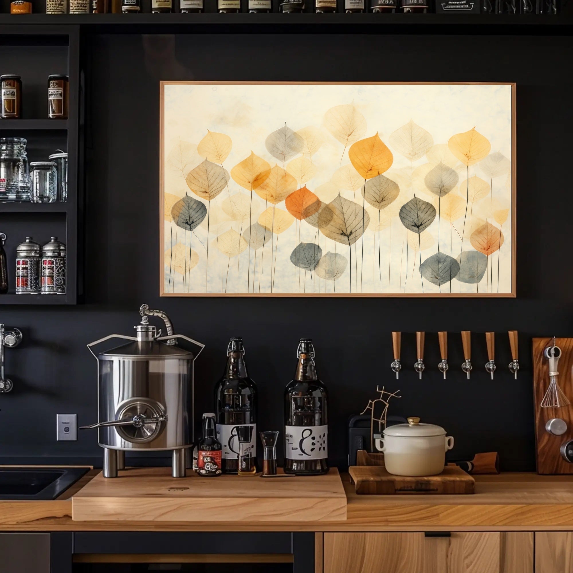 Autumn Leaves Abstraction Poster