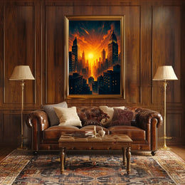 Urban Sunset Poster