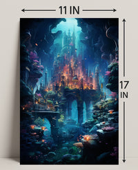 Enchanted Underwater City Poster
