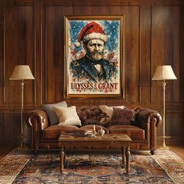 Ulysses S. Grant 18th President of the United States Christmas SeriesPoster