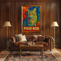 Pixie-Bob Cat Art Poster