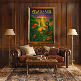 Viva Brasil A Tapestry Of Culture And Poster