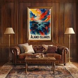 Åland Islands A Vibrant Landscape Poster