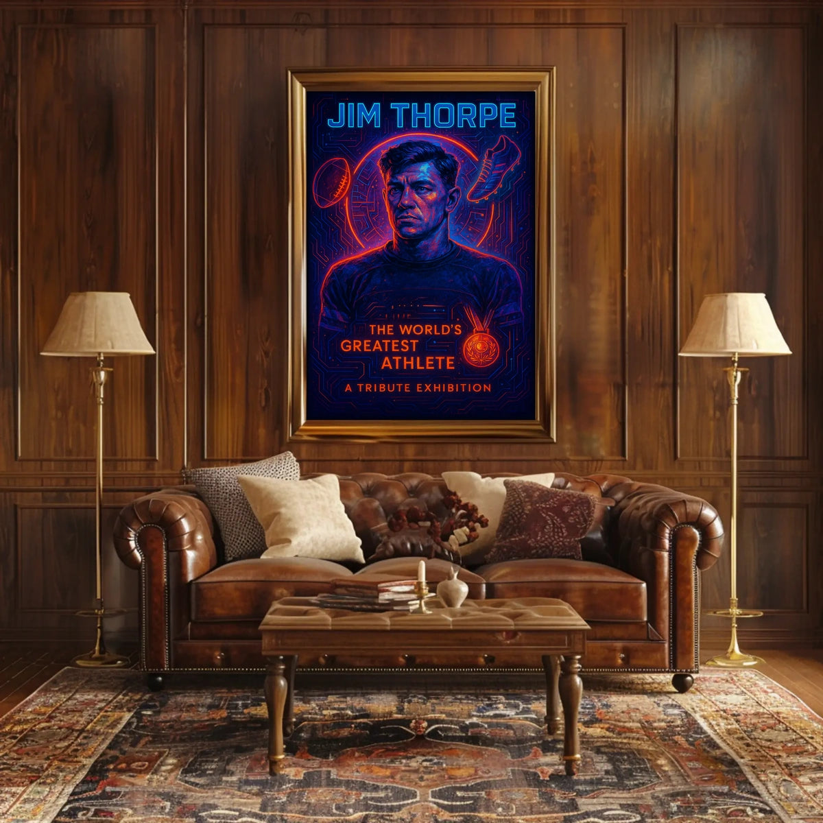 Jim Thorpe Legendary Athlete Poster