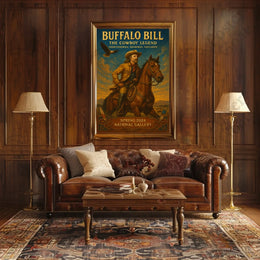 Buffalo Bill Adventure Vintage Art Heritage Poster