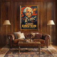Albert Einstein Iconic Vintage Theoretical Physicist Poster