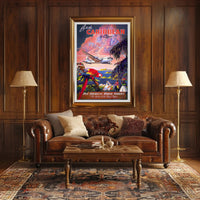 Caribbean Adventure Pan American Travel Poster PosterGoat