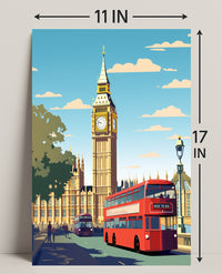 London Landmarks Big Ben And Poster